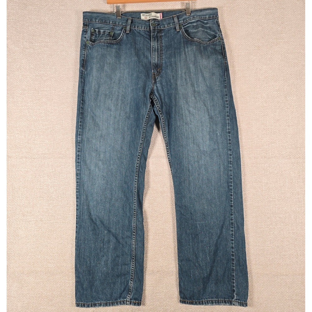 Levis 559 Relaxed Straight Jeans Mens 40x32 Blue Medium Wash 100% Cotton‎ Denim